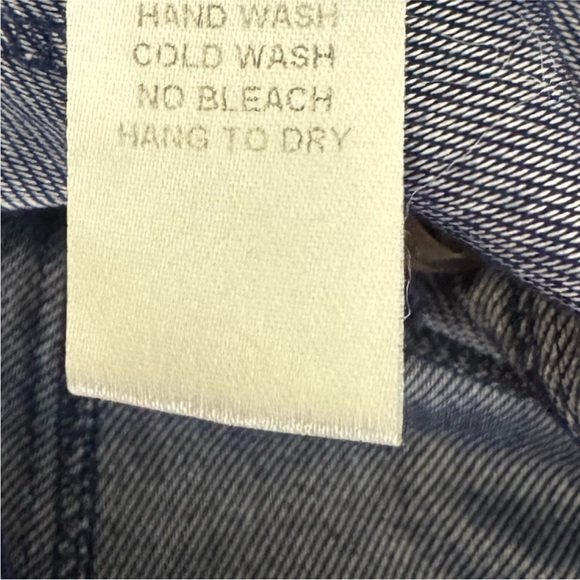 Vintage Y2K Off Shoulder Denim Corset Top Size Large Blue - Picture 9 of 10